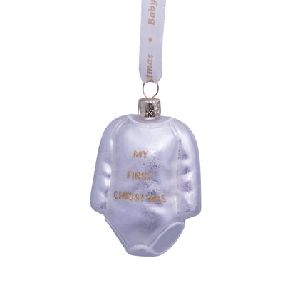 Kerstornament - Vondels Baby Romper "My First Christmas"