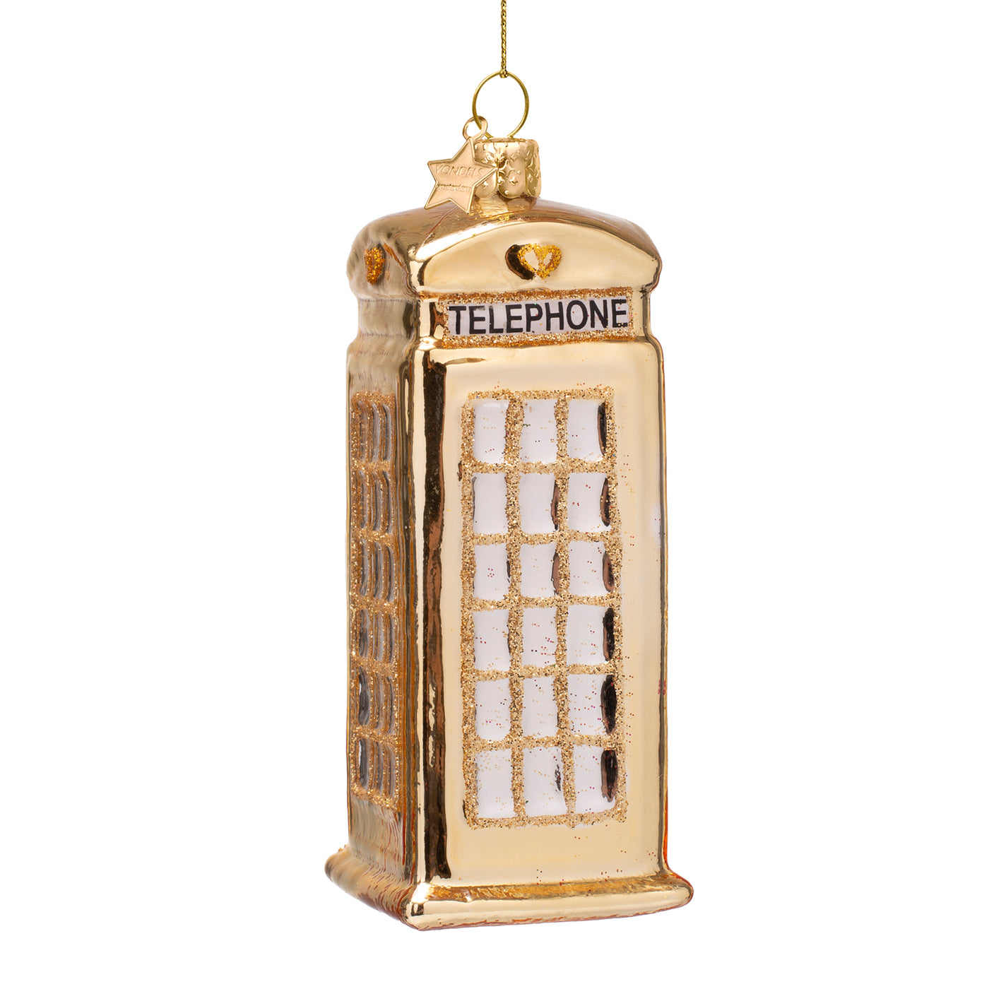 Kerstornament - Vondels Britse telefooncel