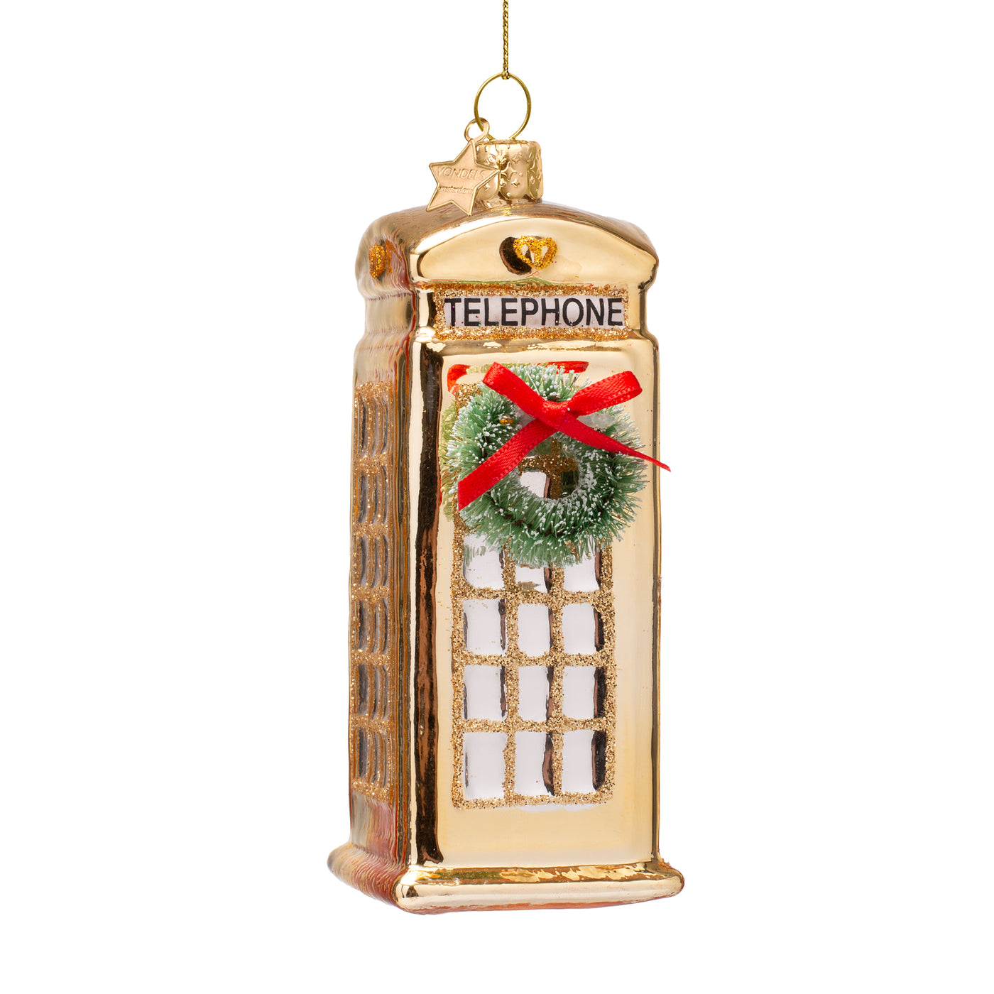 Kerstornament - Vondels Britse telefooncel