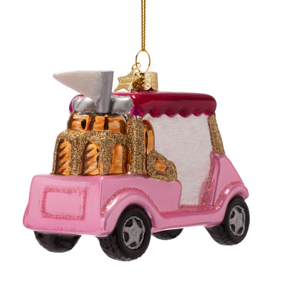 Kerstornament - Vondels Golfkar Pink