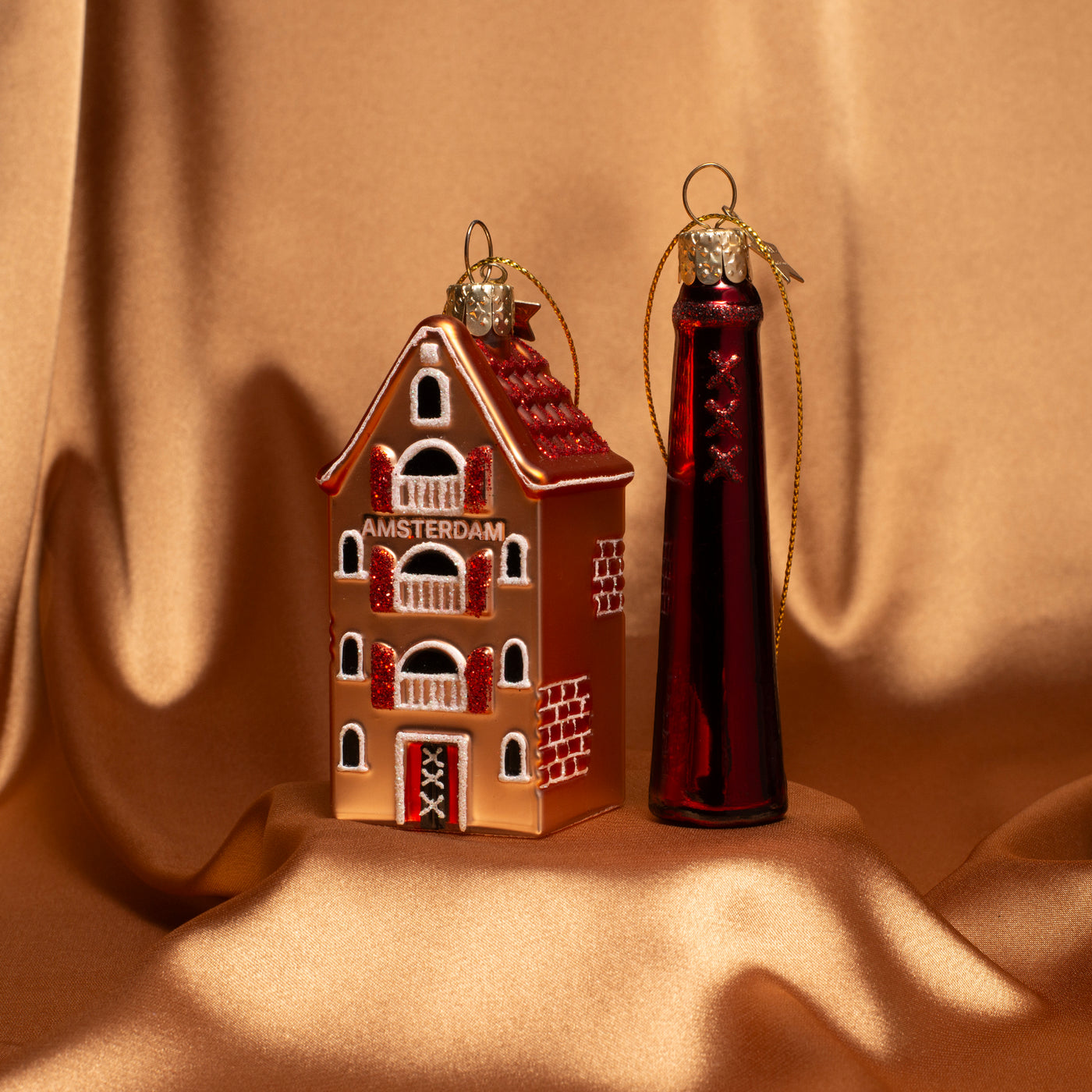 Kerstornament - Vondels Amsterdam Grachtenpand