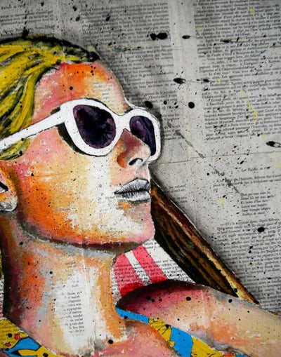 Artwork - Bazévian DelaCapuciniere - Portrait PS 200 - Un apres midi a la plage - JungleHome